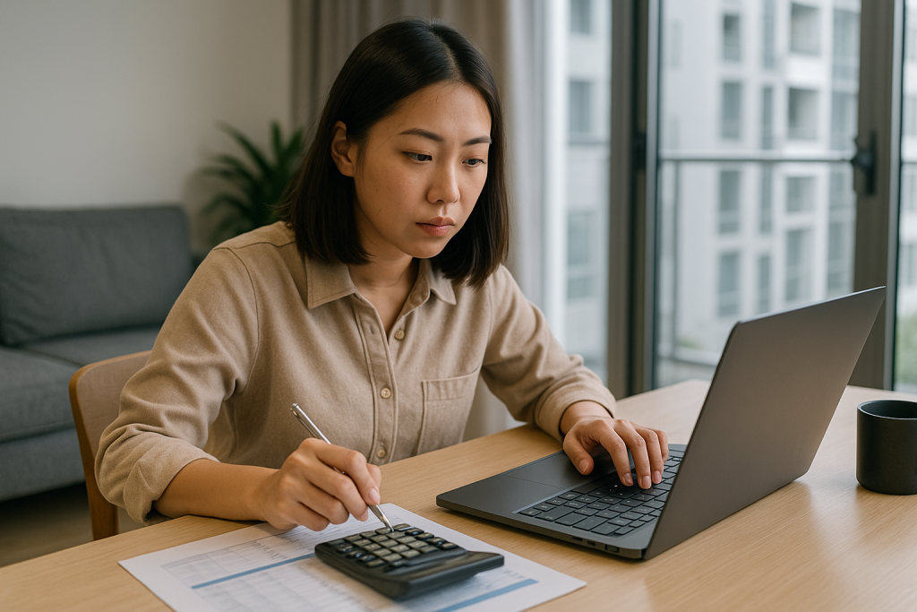 Accountant working remotely via cloud technology
