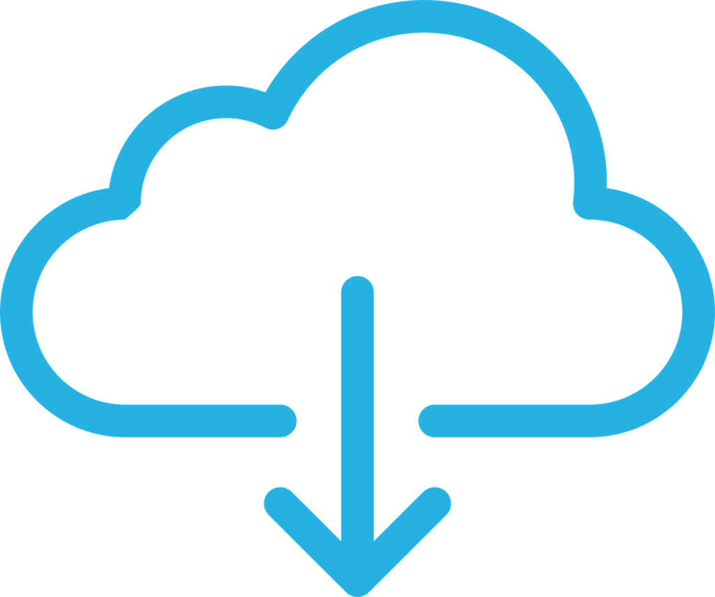 Free download cloud file download vector